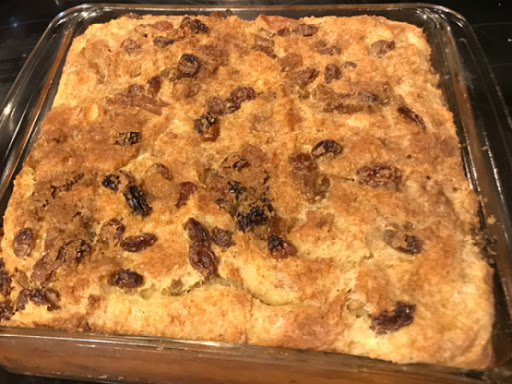 My mom's bread pudding. The BEST!