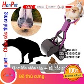 Xẻng Gắp Phân Chó + Túi Hốt Phân Chó Dạng Túi Bốc Kít Chó Mèo Tự Hủy (Màu Ngẫu Nhiên) Dụng Cụ Hốt Phân Chó