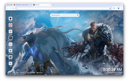 Warrior and Mythical Beast Live Wallpaper