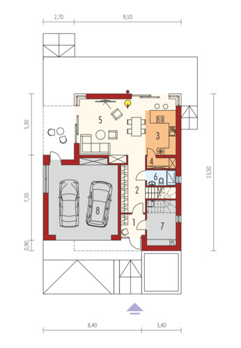 Adam G2 Energo Plus - Rzut parteru