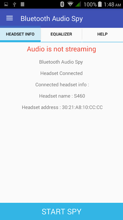 Android application Bluetooth Ear Spy (2016) screenshort