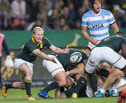 Ross Cronje of the Springbok Team during the Rugby Championship match between South Africa and Argentina at Nelson Mandela Bay Stadium on August 19, 2017 in Port Elizabeth, South Africa. 