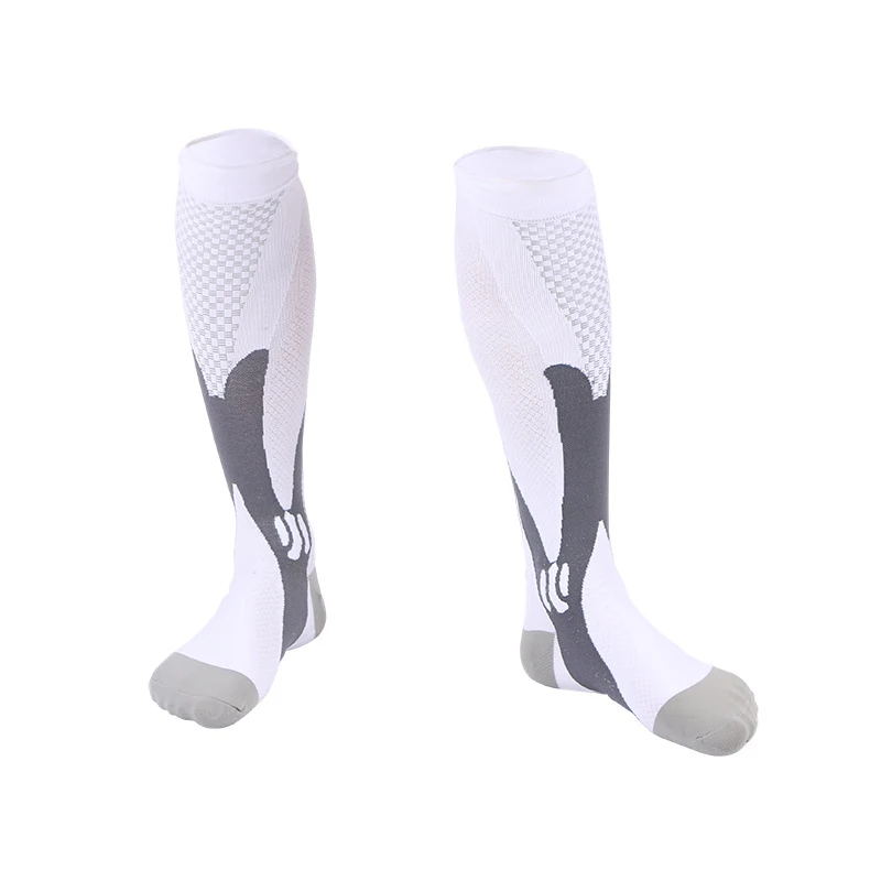 Nylon Men's and Women's Sports Muscle Strength Outdoor Football Compression Socks enhance performance, support muscles, 