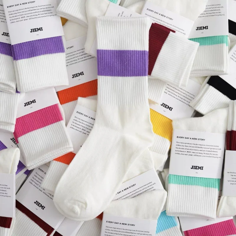 Title 6, Herren und Damen Baumwoll Socken mit Kontrastfa...