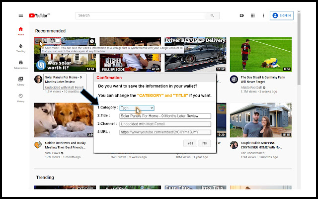 Easy-Watch for YouTube chrome extension