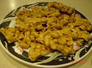 Quick and easy peanut brittle (microwave)