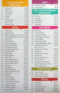 Aditi Fast Food menu 1