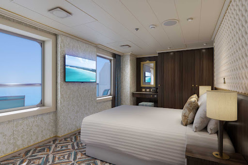 CL_VX_TL_Terrazza_Prem_Balc_NS_6499_Digi.jpg - A look at a premium balcony stateroom aboard Carnival Venezia. 