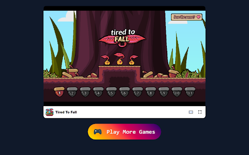 Tired To Fall Game - Launch leaf friends to create climbing platforms!