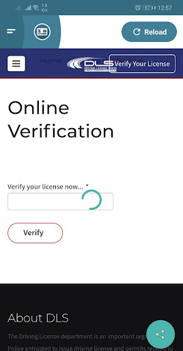 Sindh Driver License Verification