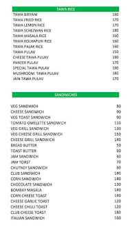 Veg Affairs menu 2