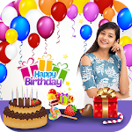 Cover Image of Download Birthday Frames : Photo On Birthday Cake With Name 1.1 APK