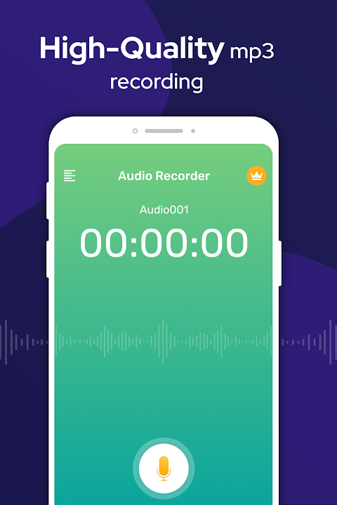 Voice recorder app : Audio editor - Best recorderのおすすめ画像1