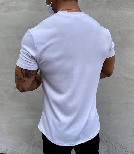 Title 5, American Slim Fit Muscle Tee Round Hem Short Sl...