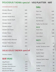 Delicious Tadka menu 8