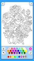 Adult Coloring: Flowers Screenshot