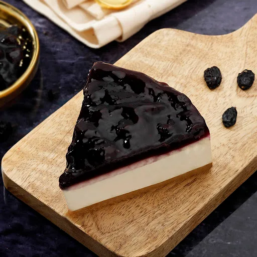 Blueberry Baked Cheesecake Slice