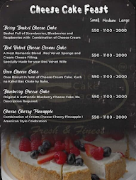 The Cake Factory menu 1