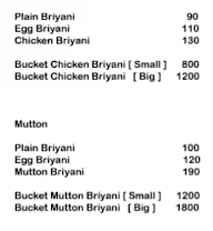 Musthar Biryani menu 1