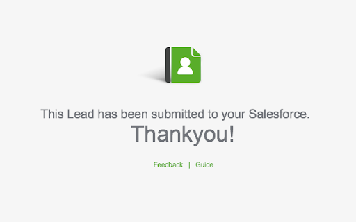 Web to Lead for Salesforce