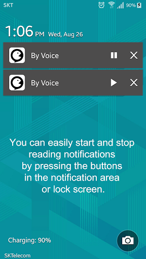 By Voice - Read notifications