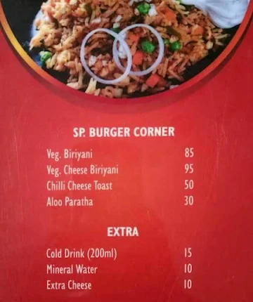 Burger Corner menu 