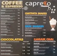 Capresso Coffee menu 4