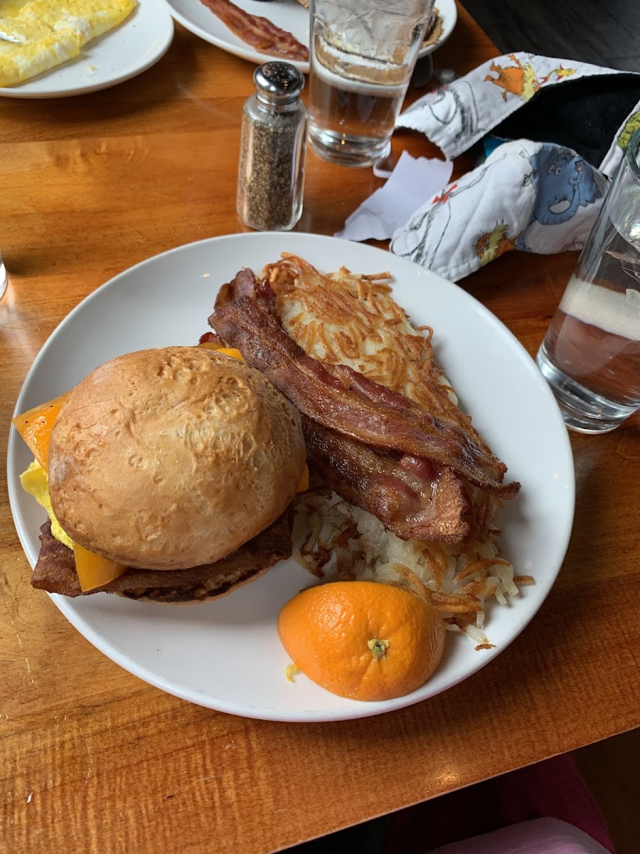 Breakfast Burger: Celiac Safe