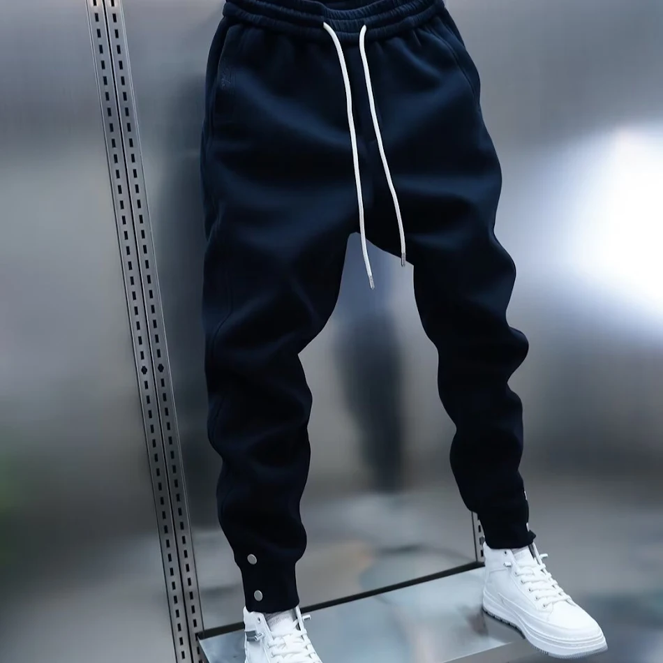 Pantalon Homme Ajusté à la Cheville Polyvalent Idéal Toutes Occasions Design Moderne et Facile à Combiner Confort et Style Assurés