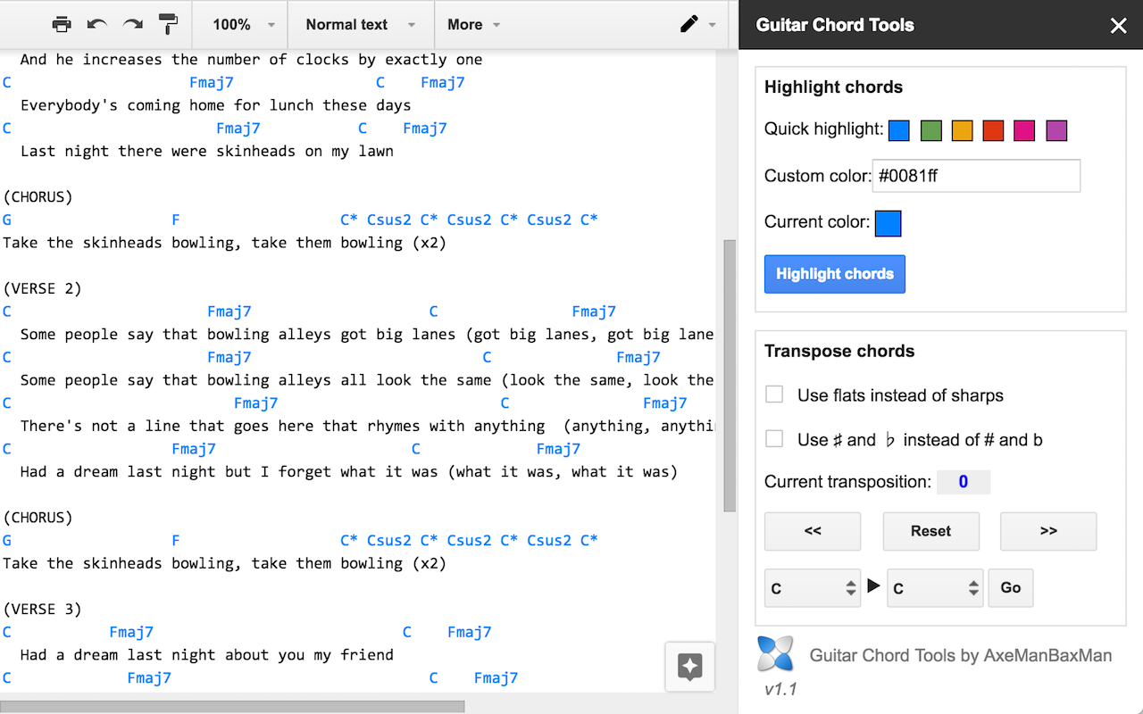 Guitar Chord Tools Google Workspace Marketplace