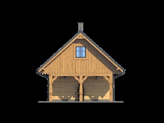 Budynek gospodarczy mazurski 1 gpm 1 - Elewacja lewa