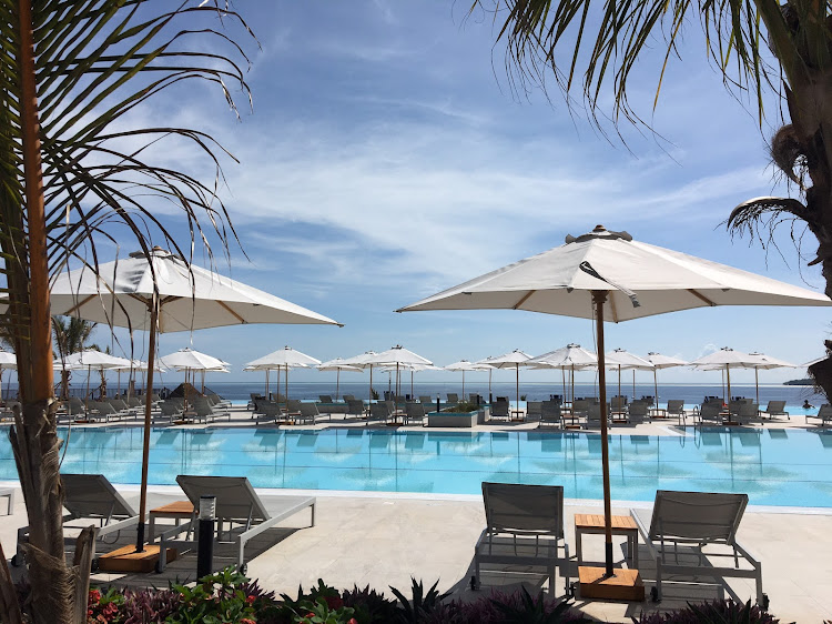 The Eclipse Pool Bar at the Emerald Zanzibar Resort was a popular meeting point.