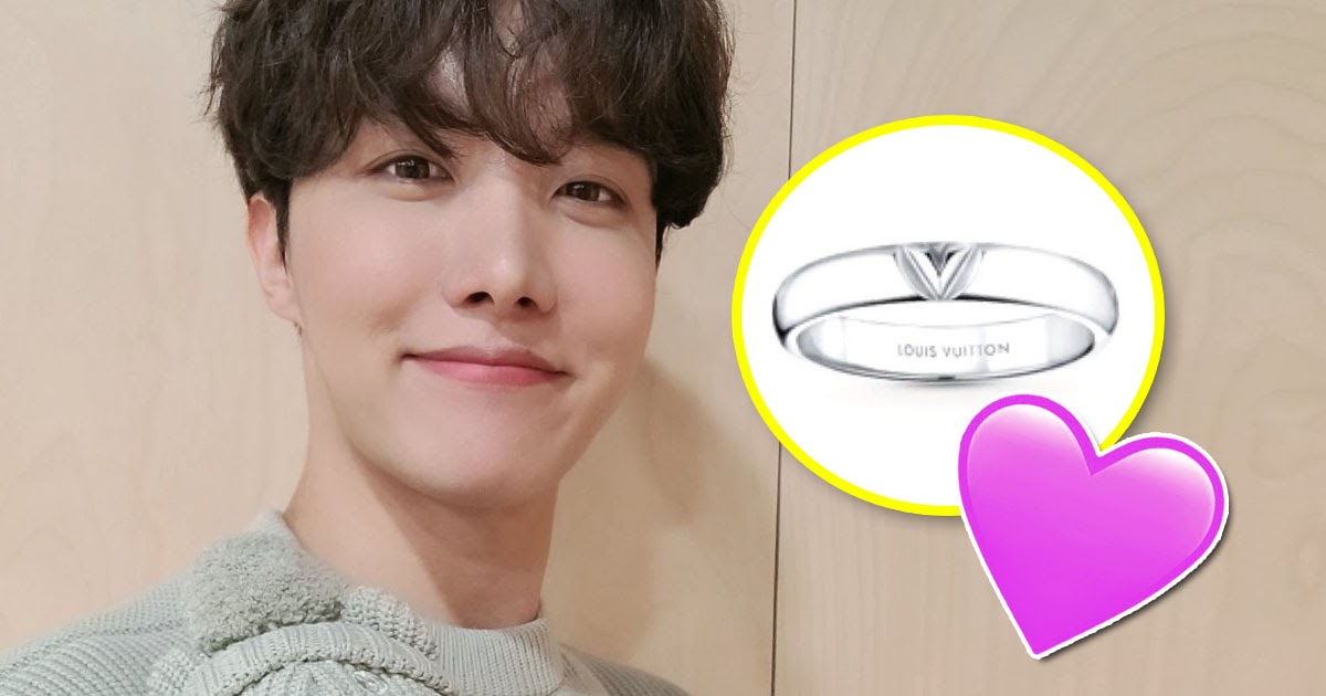 Bangtan Style⁷ (slow) on X: Twitter Post 210121 Hobi wears LOUIS VUITTON  LV Volt Multi Wedding Band ($1740). #JHOPE @BTS_twt   / X