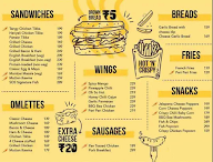 Sandwiches Omlettes Snacks menu 1