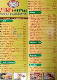 Sanjay Vegetarian Corner & Juice Center menu 5