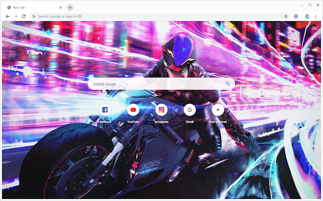 New Tab - Cyberpunk