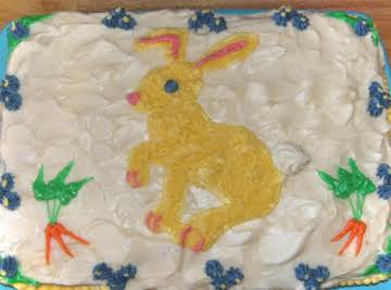 Carrot cake bunnies would kill for! You think bunnies are soft, sweet and fuzzy, well not when they get around this cake! 5 star or so my friends think!