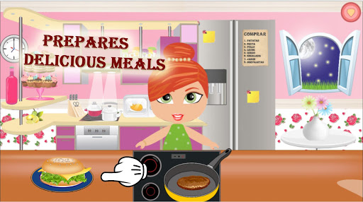 Princess Girl Cooking Food