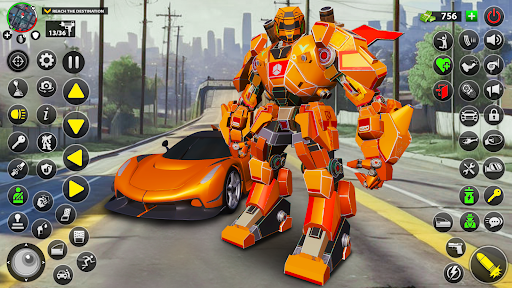 Screenshot Incredible Robot Game Car Game