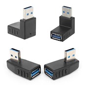 Đầu Nối Usb 3.0 Vuông Góc 90 Độ Cho Laptop / Pc