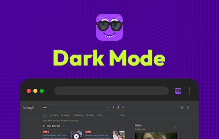 Dark Mode - Dark Theme for Chrome Preview image 0