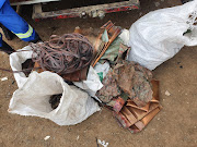 Some of the copper that police confiscated at a scrap metal dealer in Makhanda on Friday. A 59-year-old man was arrested and charged with theft.