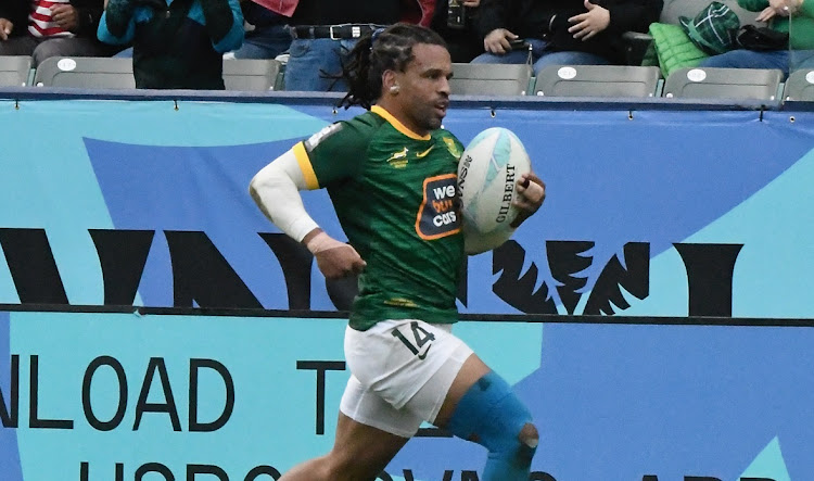 Rosko Specman scored on of the Blitzboks' give tries against Spain File photo