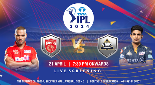 PBKS vs GT: TATA IPL 2024 screening at The Terrace