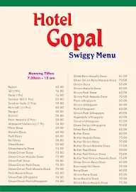 Hotel Gopal menu 2