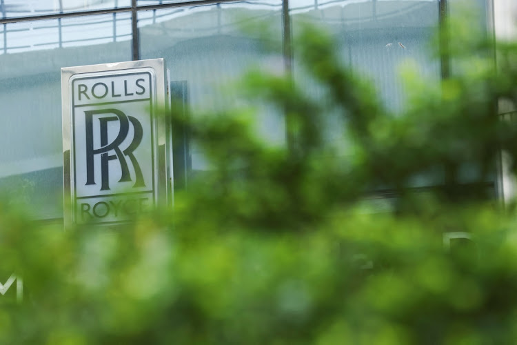 A Rolls Royce logo in New Delhi, India, May 29 2023. Picture: ANUSHREE FADNAVIS/REUTERS