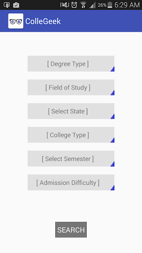 ColleGeek : College Search