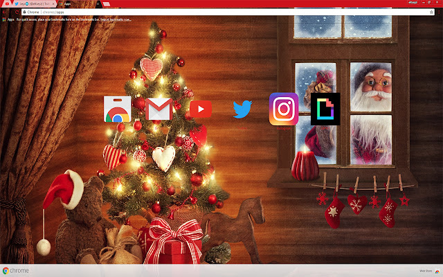 Santa Claus is in town | New Year THEME 2018 chrome extension