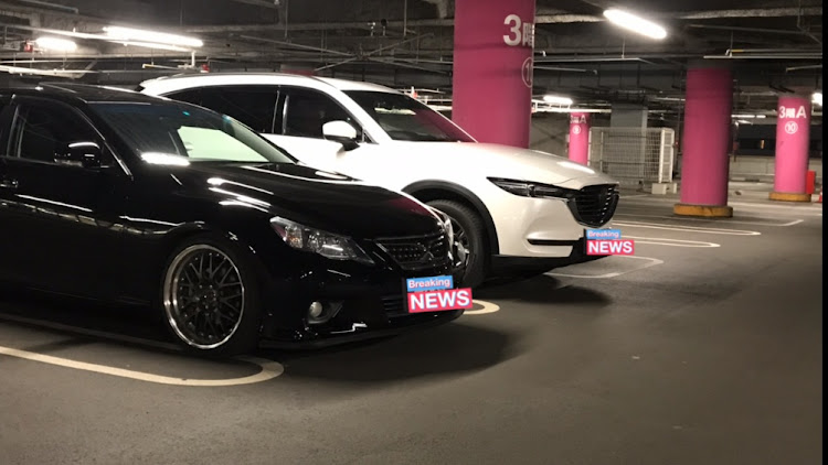 CX-8のドライブ・洗車・コラボ撮影・マークX・CX8に関するカスタム事例の投稿画像1枚目