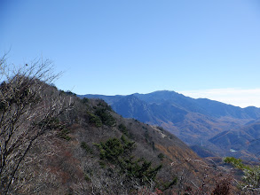 山頂手前の展望地